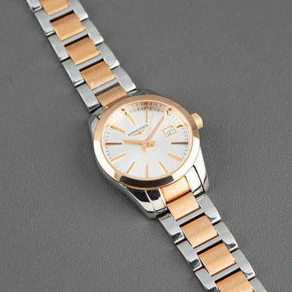 Longines Conquest Classic Two-Tone Silver Dial 29.5mm