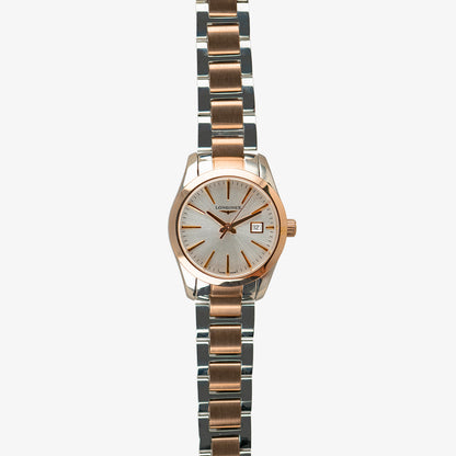 Longines Conquest Classic Two-Tone Silver Dial 29.5mm