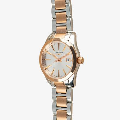 Longines Conquest Classic Two-Tone Silver Dial 29.5mm