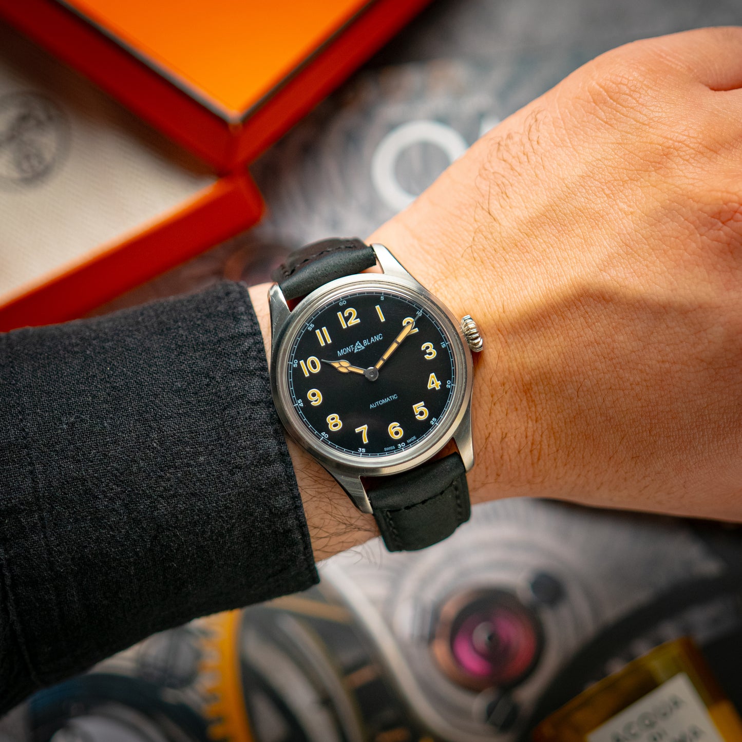 Montblanc 1858 119907 Automatic Black Dial 40mm