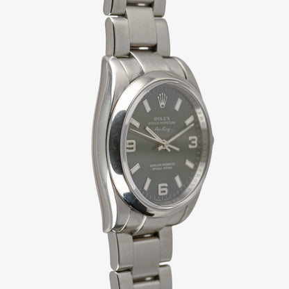 Rolex Air-King 114200 Smooth Bezel Blue Dial 34mm