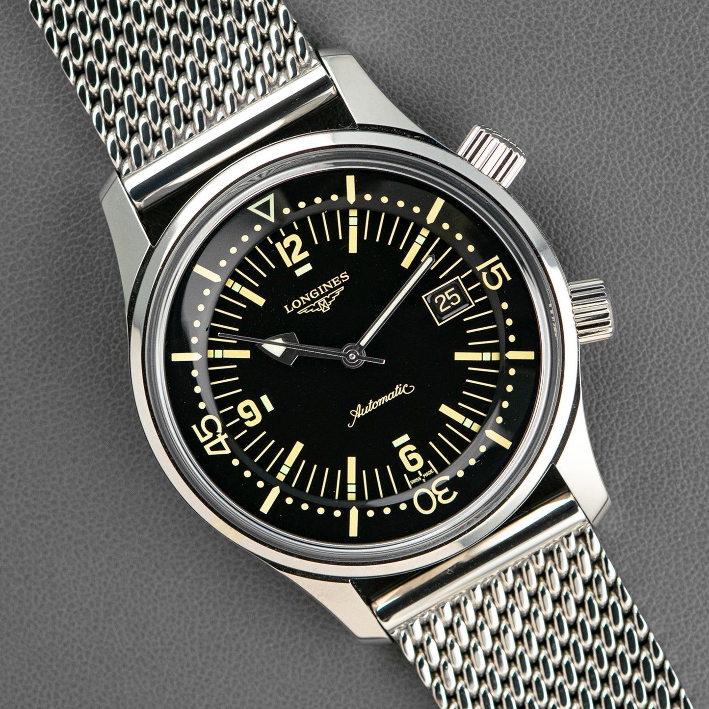 Longines Legend Diver Automatic Black Dial 42mm