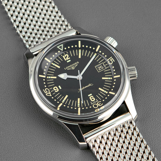 Longines Legend Diver Automatic Black Dial 42mm