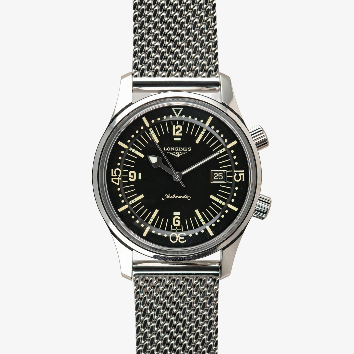 Longines Legend Diver Automatic Black Dial 42mm