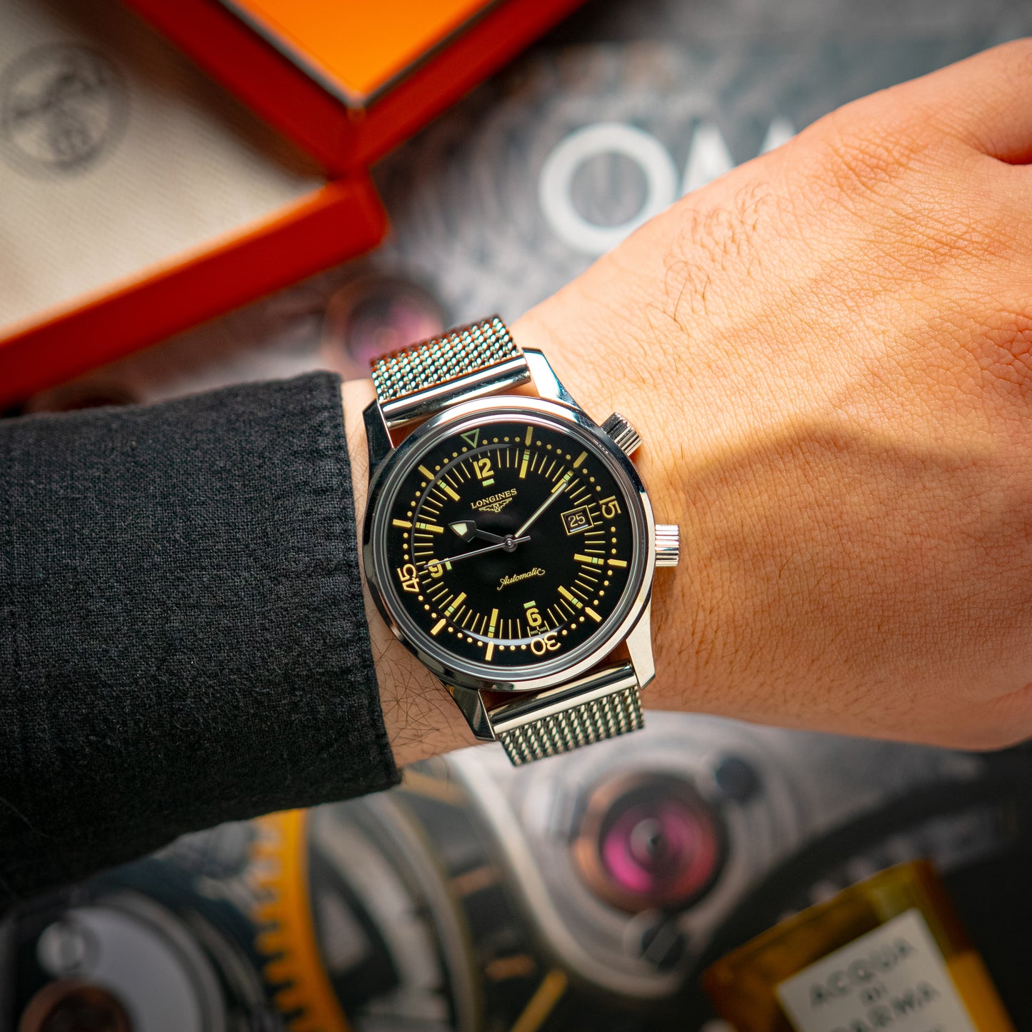 Longines Legend Diver Automatic Black Dial 42mm