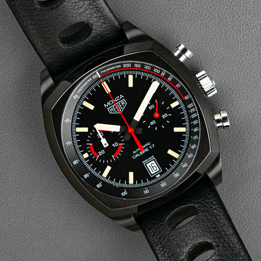 TAG Heuer Monza Calibre 17 Automatic Black Dial 42mm