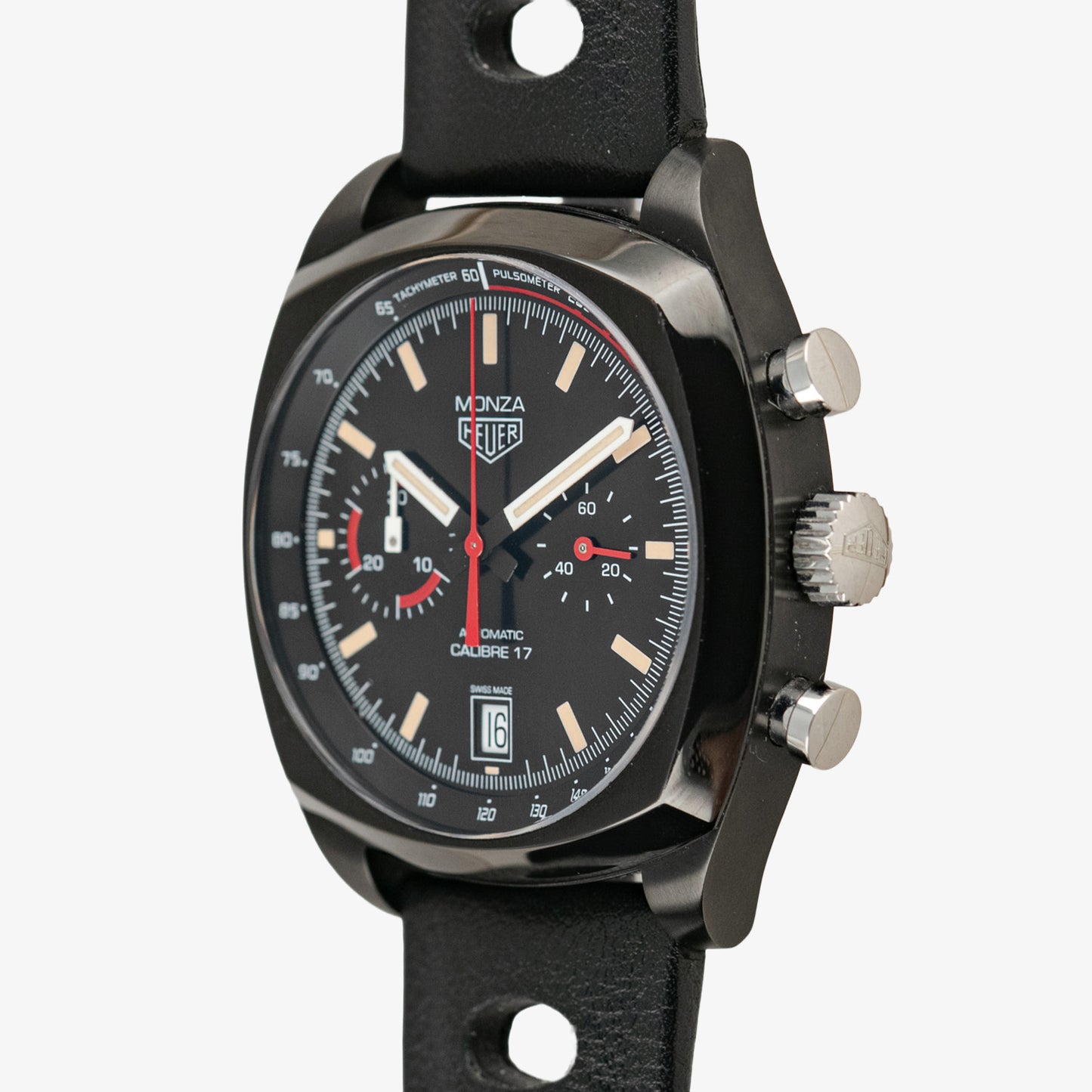 TAG Heuer Monza Calibre 17 Automatic Black Dial 42mm
