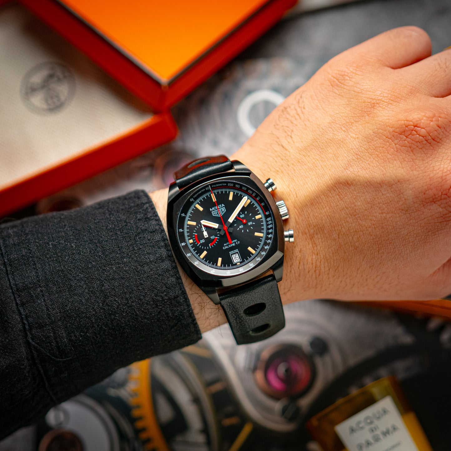 TAG Heuer Monza Calibre 17 Automatic Black Dial 42mm