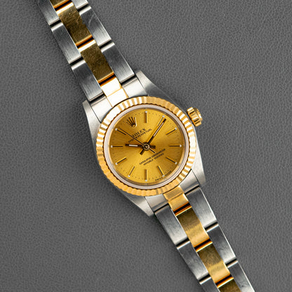 Rolex Oyster Perpetual Lady 76193 Champagne Dial 24mm