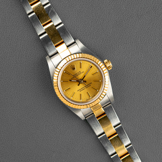 Rolex Oyster Perpetual Lady 76193 Champagne Dial 24mm