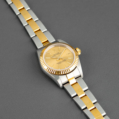 Rolex Oyster Perpetual Lady 76193 Champagne Dial 24mm
