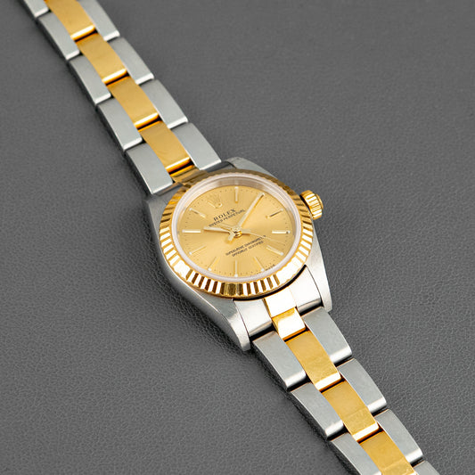 Rolex Oyster Perpetual Lady 76193 Champagne Dial 24mm