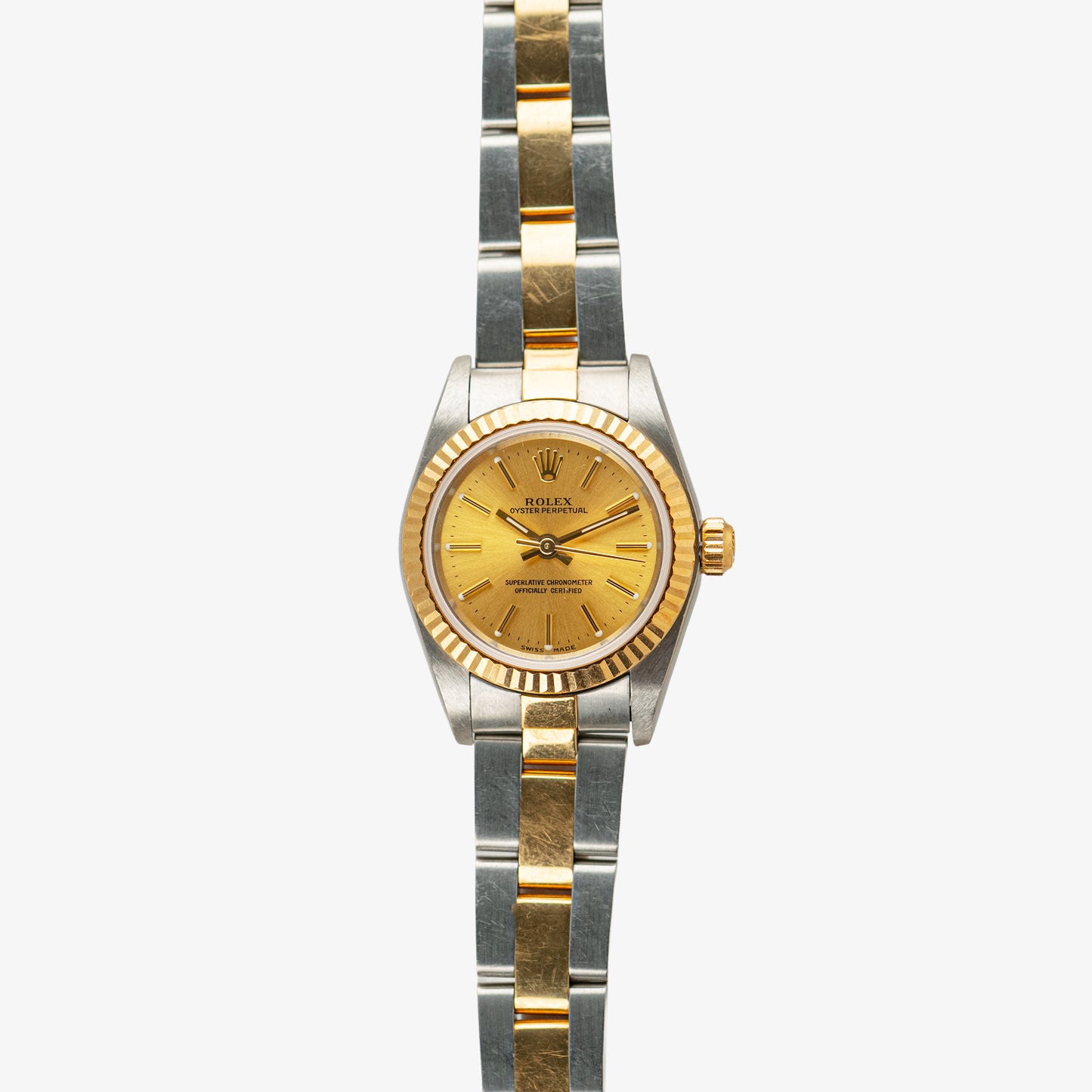 Rolex Oyster Perpetual Lady 76193 Champagne Dial 24mm