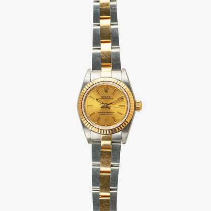 Rolex Oyster Perpetual Lady 76193 Champagne Dial 24mm