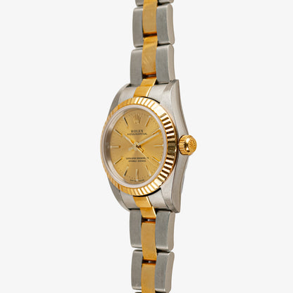 Rolex Oyster Perpetual Lady 76193 Champagne Dial 24mm