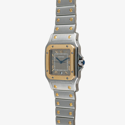 Cartier Santos Galbée Quartz Two Tone Grey Dial 29mm