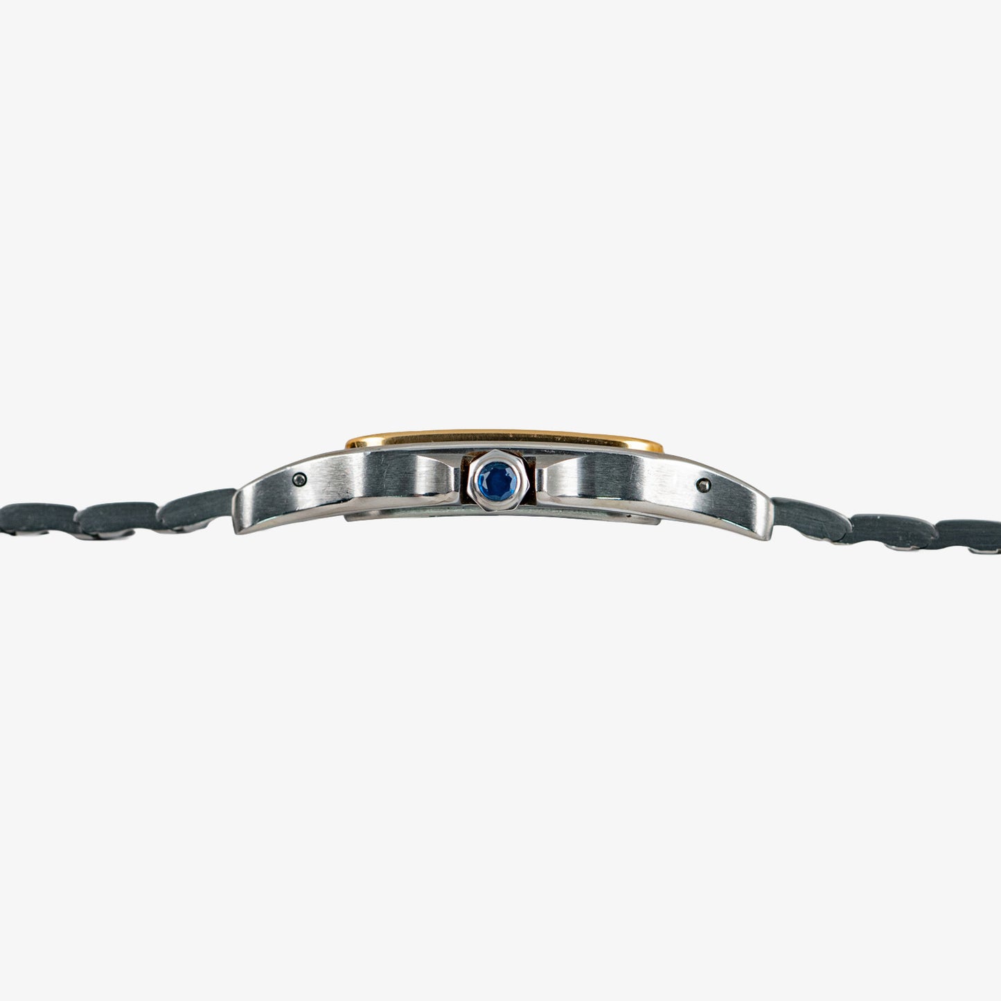 Cartier Santos Galbée Quartz Two Tone Grey Dial 29mm