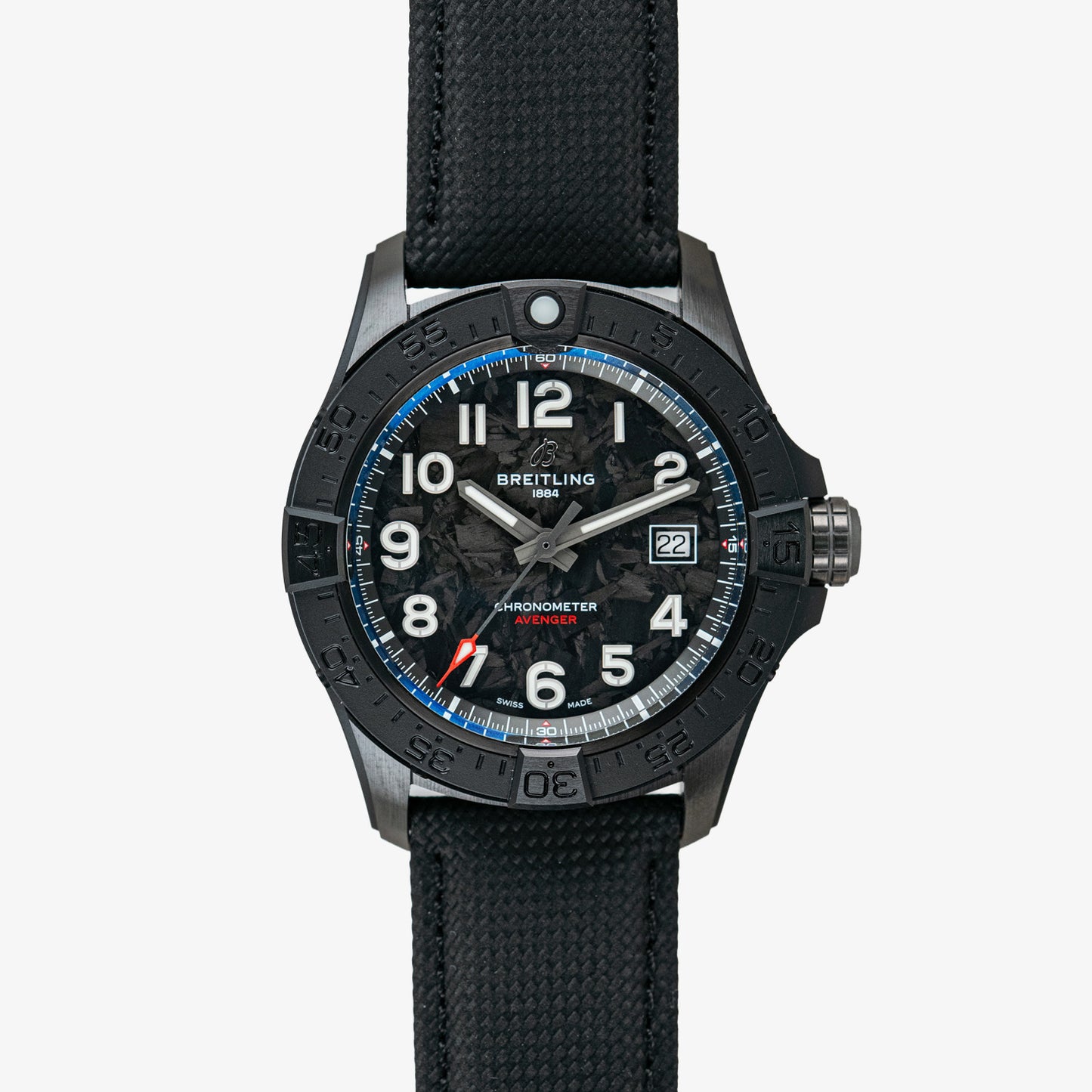 Breitling Avenger Automatic Night Mission Black Carbon Dial 42mm