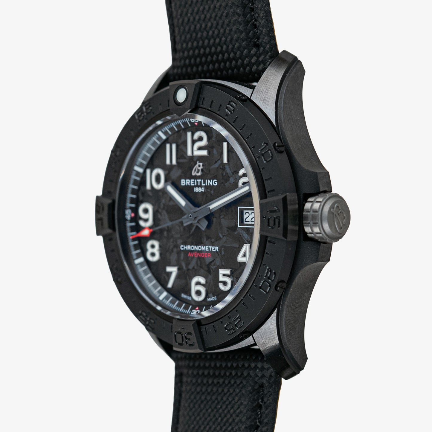 Breitling Avenger Automatic Night Mission Black Carbon Dial 42mm