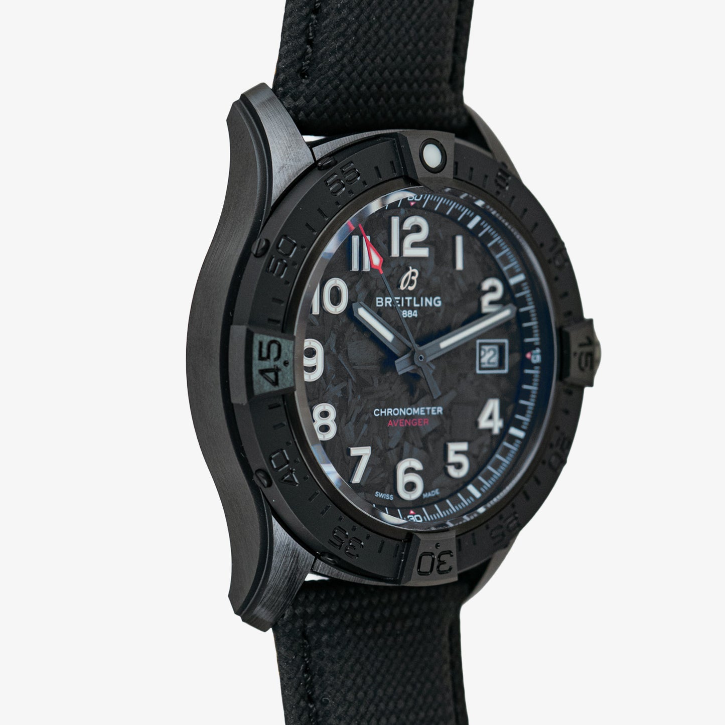 Breitling Avenger Automatic Night Mission Black Carbon Dial 42mm