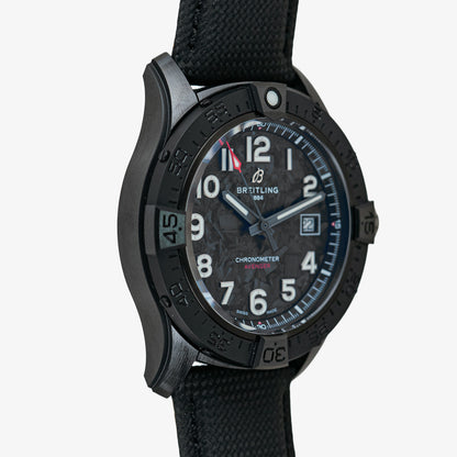 Breitling Avenger Automatic Night Mission Black Carbon Dial 42mm