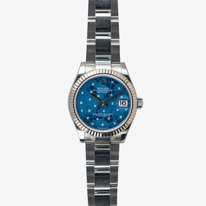 Rolex Datejust 31 278274 Blue Floral Diamond Dial 31mm