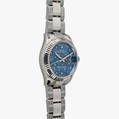 Rolex Datejust 31 278274 Blue Floral Diamond Dial 31mm