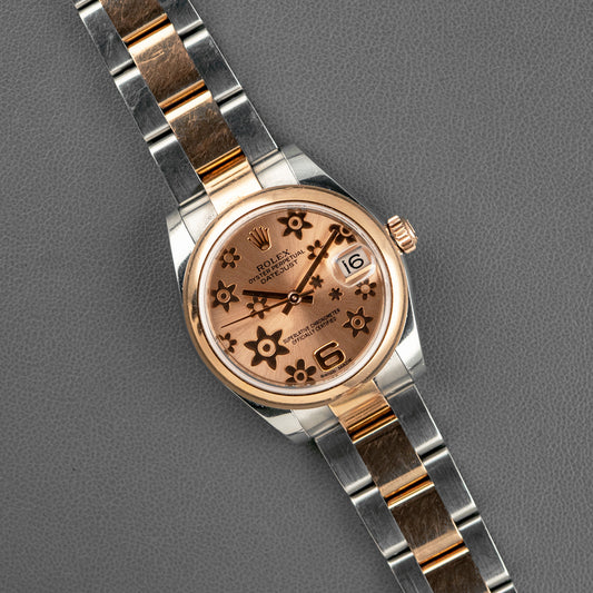 Rolex Datejust 31 178241 Pink Floral Dial Everose 31mm