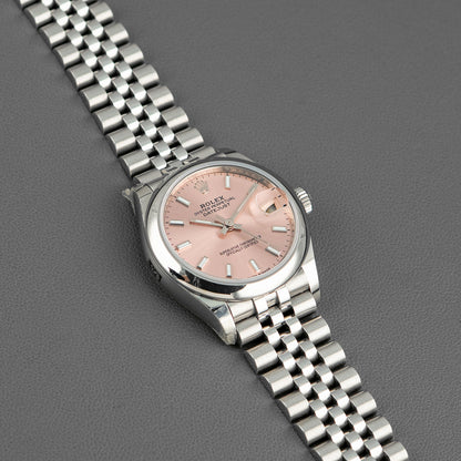 Rolex Datejust 31 278240 Smooth Bezel Pink Dial 31mm