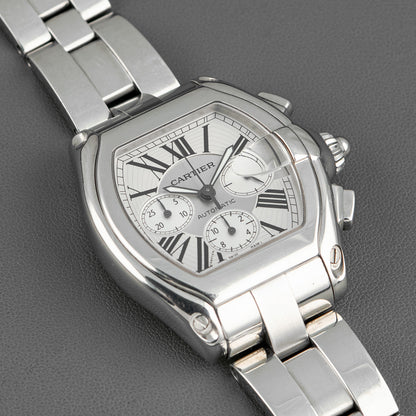 Cartier Roadster 2618 Chronograph XL Silver Dial 43mm