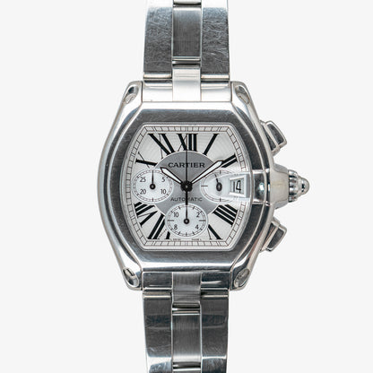 Cartier Roadster 2618 Chronograph XL Silver Dial 43mm