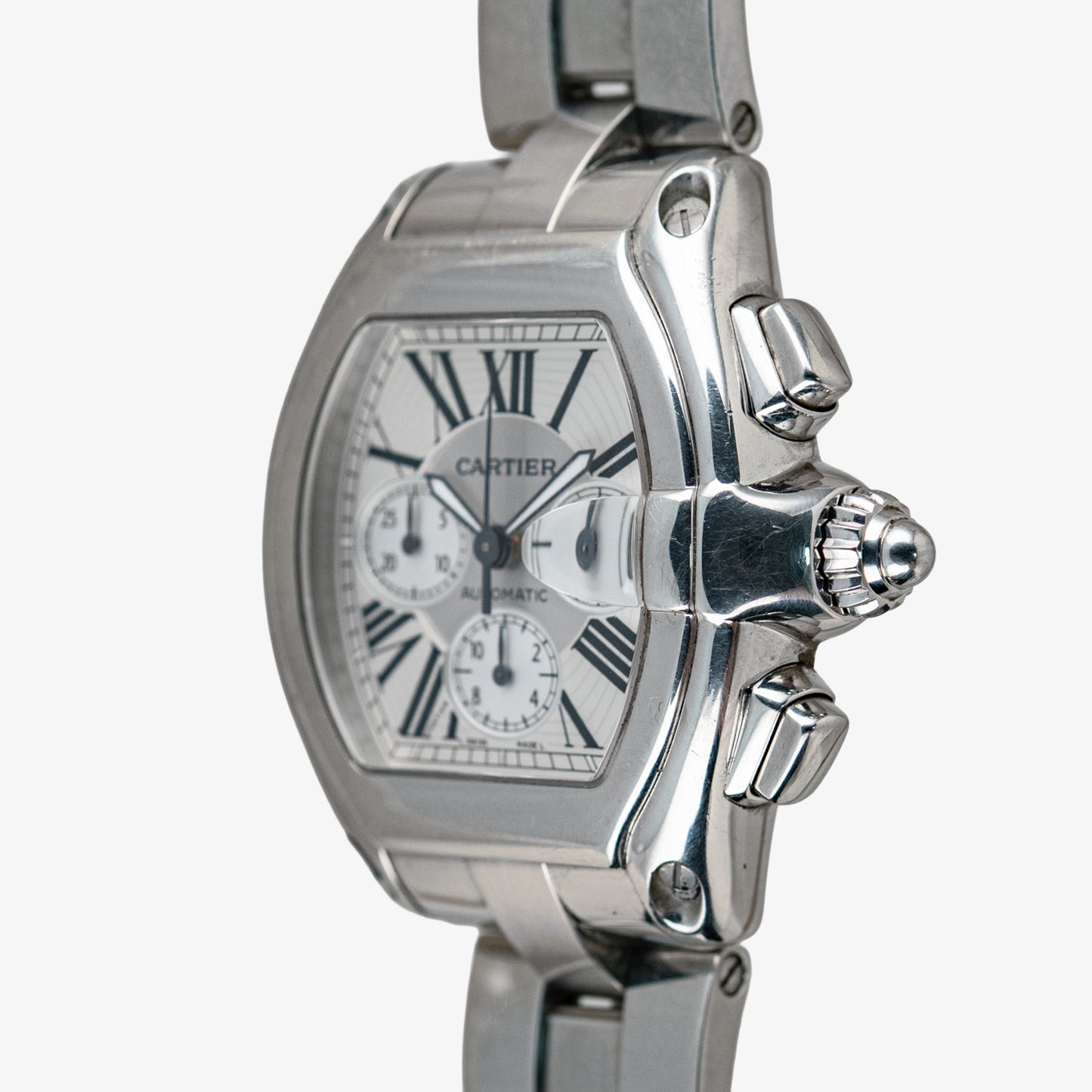 Cartier Roadster 2618 Chronograph XL Silver Dial 43mm