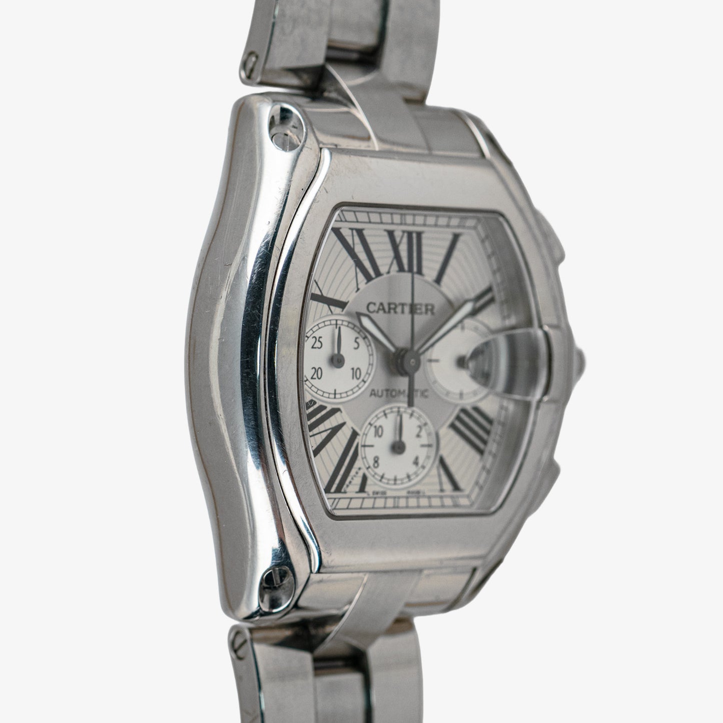 Cartier Roadster 2618 Chronograph XL Silver Dial 43mm