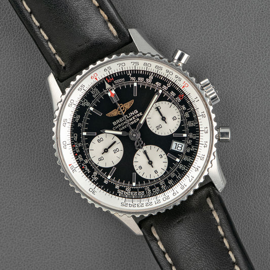 Breitling Navitimer A23322 Chronograph Black Calf 42mm