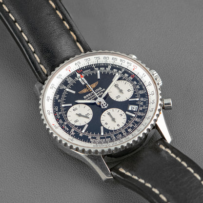 Breitling Navitimer A23322 Chronograph Black Calf 42mm