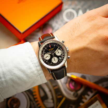 Breitling Navitimer A23322 Chronograph Black Calf 42mm
