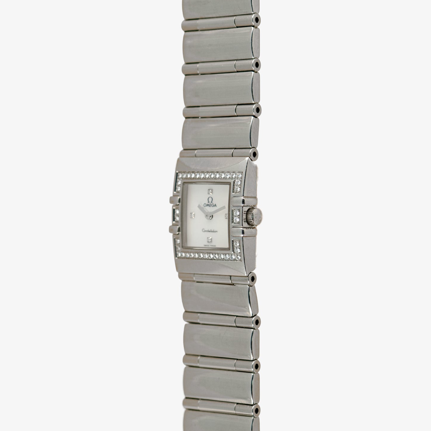 Omega Constellation Quadra Mother of Pearl Diamonds 20mm