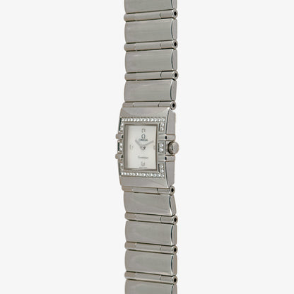 Omega Constellation Quadra Mother of Pearl Diamonds 20mm