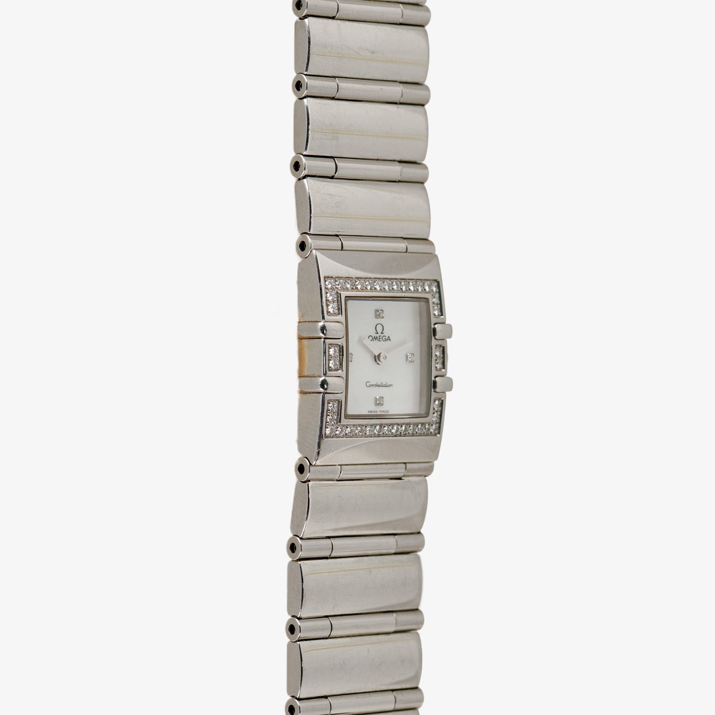 Omega Constellation Quadra Mother of Pearl Diamonds 20mm