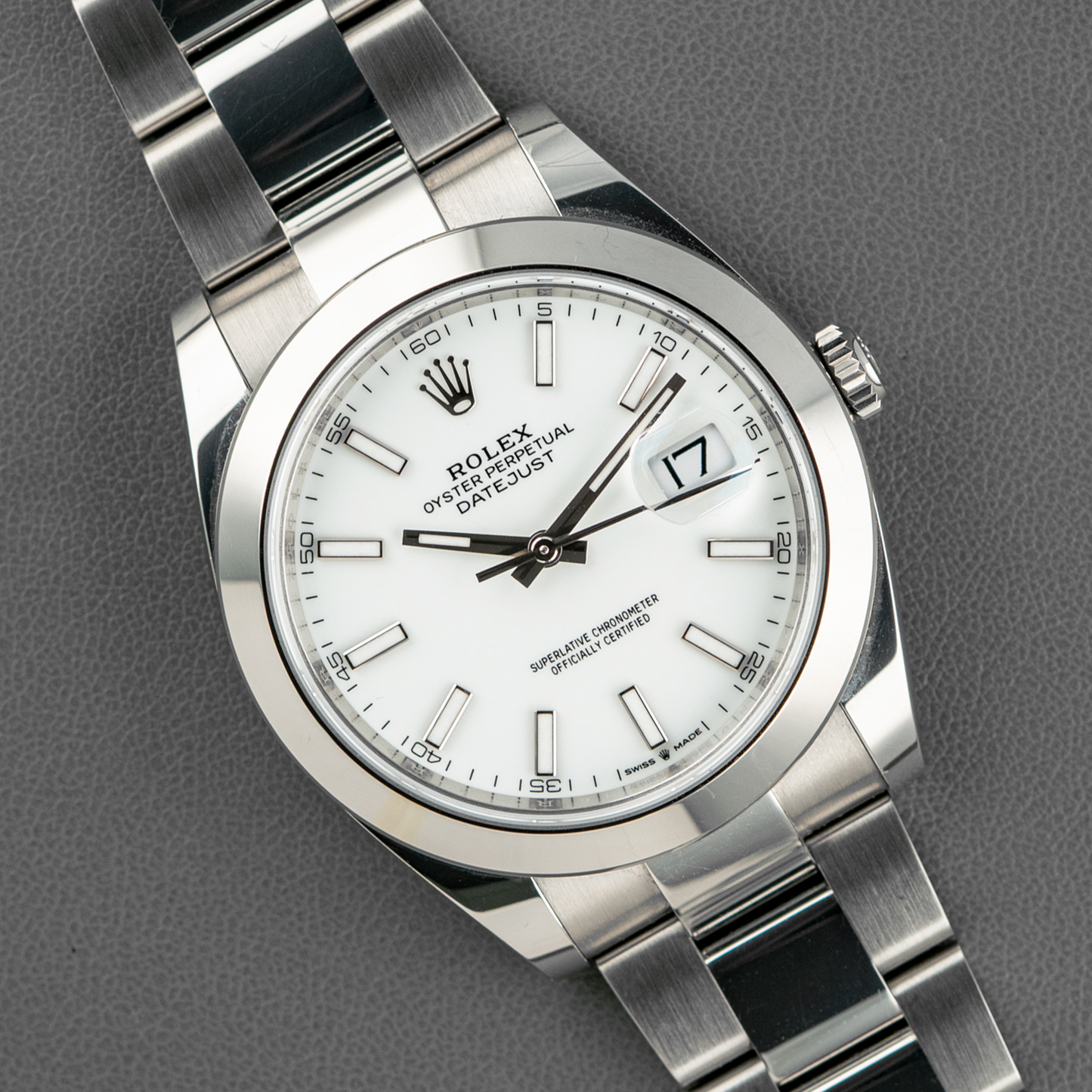 Rolex Datejust 41 126300 White Index Dial 41mm