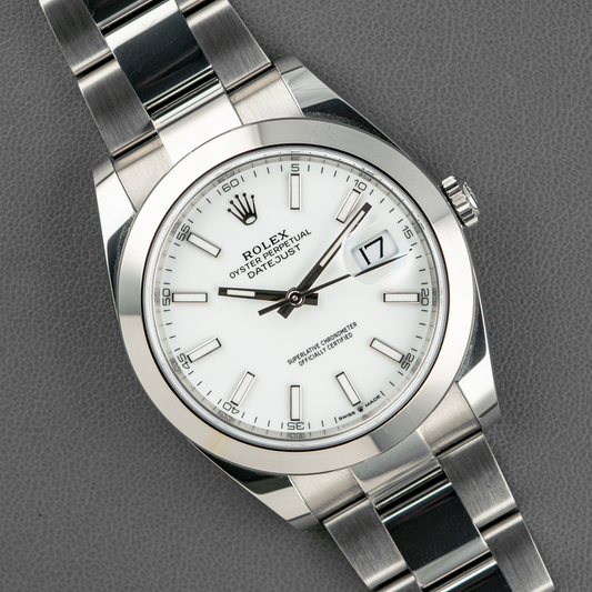 Rolex Datejust 41 126300 White Index Dial 41mm