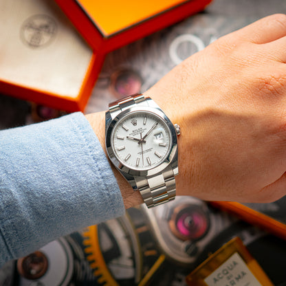 Rolex Datejust 41 126300 White Index Dial 41mm