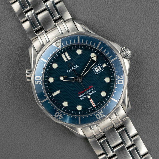 Omega Seamaster Diver 300M 2221.80.00 Quartz Blue Dial 41mm