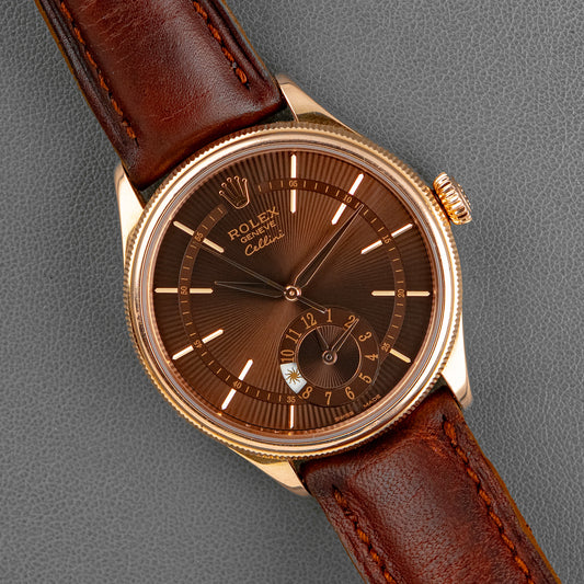Rolex Cellini Dual Time 50525 Everose Gold 39mm