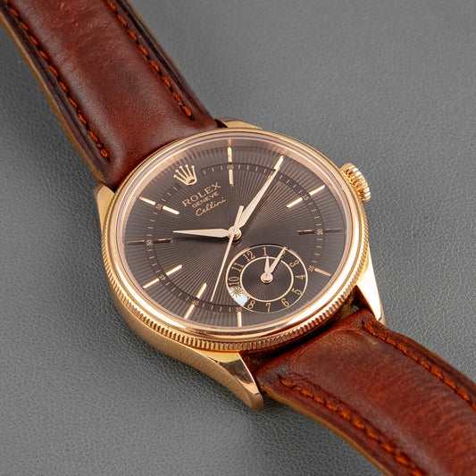 Rolex Cellini Dual Time 50525 Everose Gold 39mm