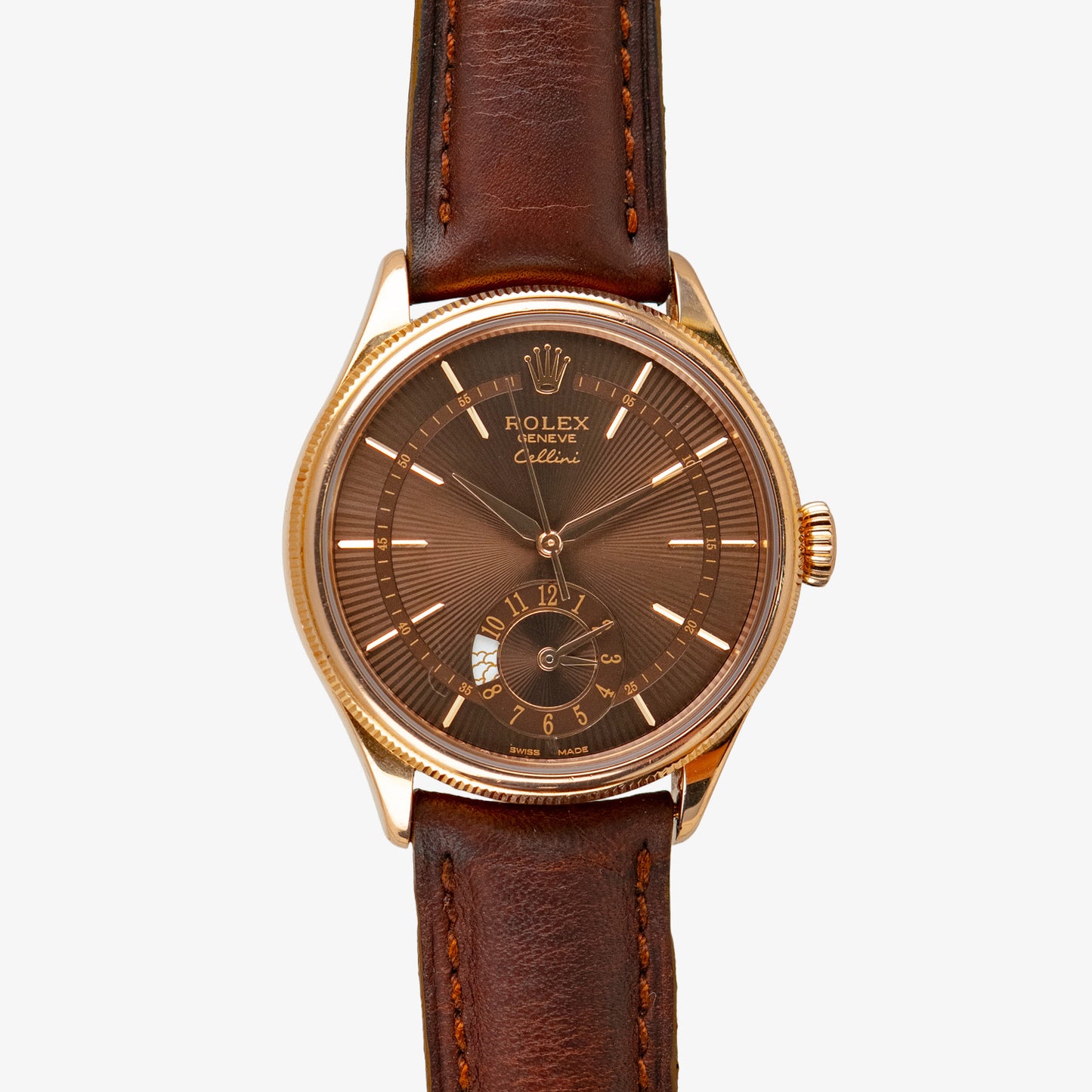 Rolex Cellini Dual Time 50525 Everose Gold 39mm