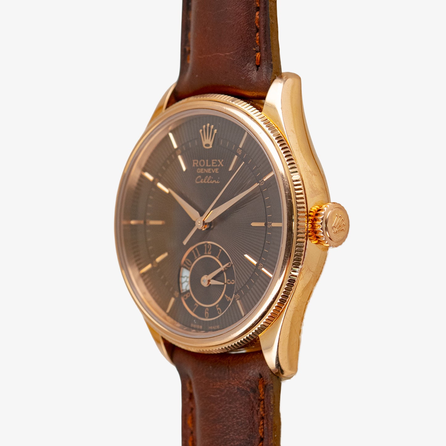 Rolex Cellini Dual Time 50525 Everose Gold 39mm