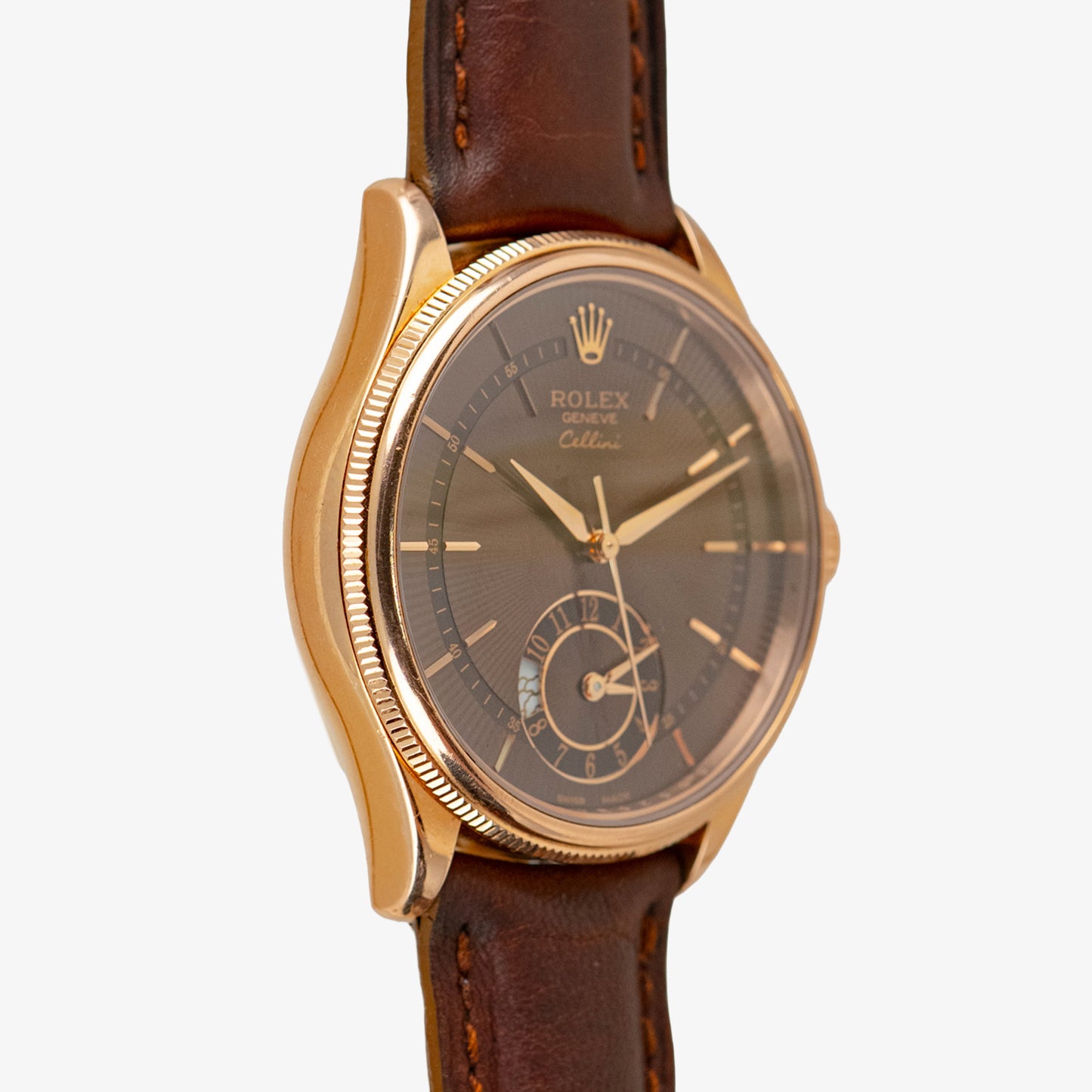 Rolex Cellini Dual Time 50525 Everose Gold 39mm