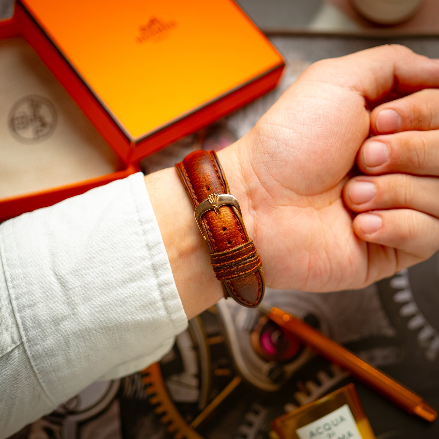 Rolex Cellini Dual Time 50525 Everose Gold 39mm
