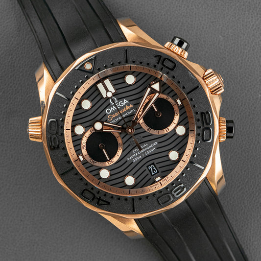Omega Seamaster Diver 300M Chronograph Pink Gold 44mm